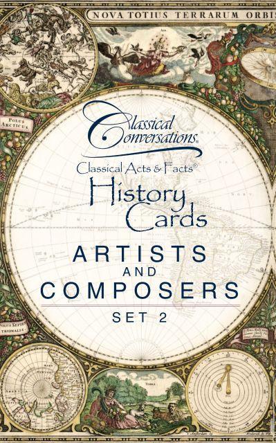 Classical Acts & Facts - History Cards - Artists and Composers, Set 2