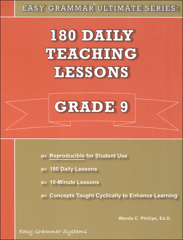 Easy Grammar Ultimate Grade 9 - 180 Daily Teaching Lessons