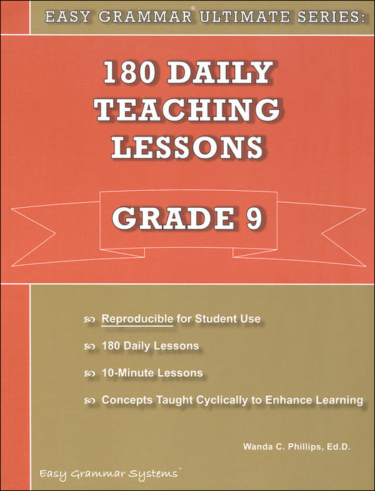 Easy Grammar Ultimate Grade 9 - 180 Daily Teaching Lessons