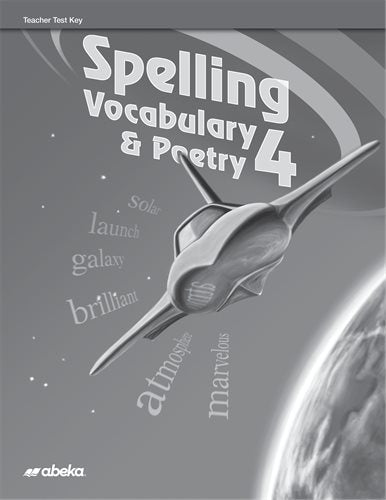 Spelling Vocabulary & Poetry 4 (5th ed.) - Test Key
