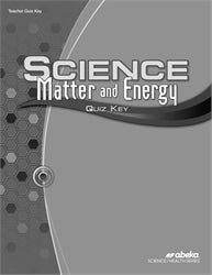 Science Matter and Energy - Quiz Key
