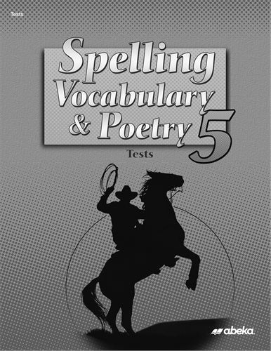 Spelling Vocabulary & Poetry 5 - Tests