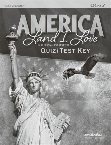 America Land I Love - Quiz/Test Key Vol 2 (4th ed)