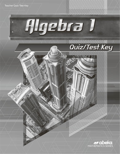 Algebra 1 (Revised) - Tests/Quizzes Key