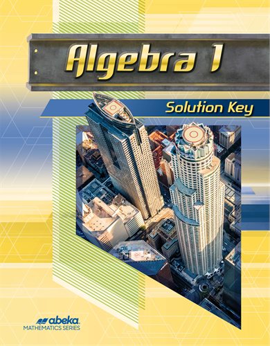 Algebra 1 - Solution Key