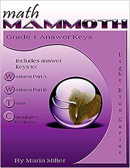 Math Mammoth - Grade 1 Answer Keys