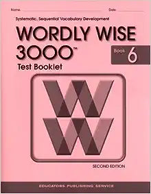 Wordly Wise 3000 Book 6 Test Bookley