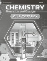 Chemistry Precision and Design - Quiz/Test Key Vol 1 (4th ed)