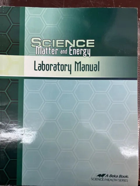 Science Matter and Energy - Laboratory Manual