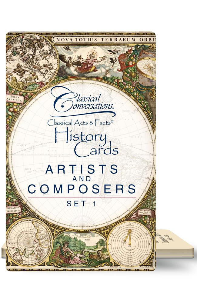 Classical Acts & Facts - History Cards -  Artists and Composers, Set 1