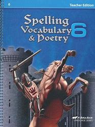 Spelling Vocabulary and Poetry 6 - Teacher Edition