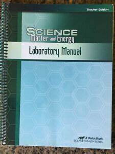 Science Matter and Energy (1st ed.) - Laboratory Manual Key