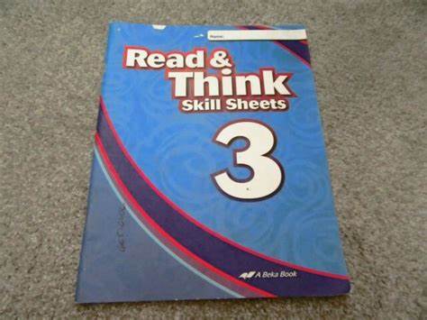 Read and Think Skill Sheets 3