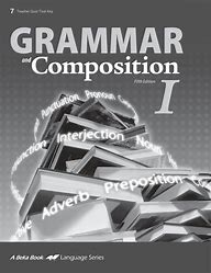 Grammar and Composition I (5th Ed.) - Test / Quiz Key