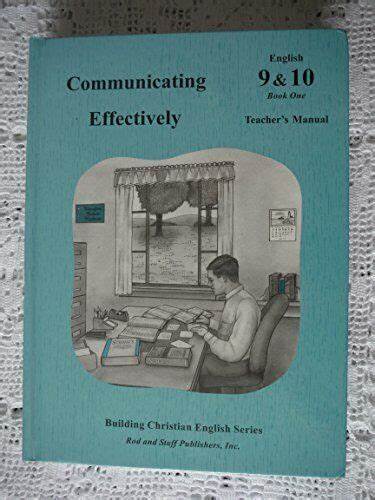 Communicating Effectively - Teacher's Manual