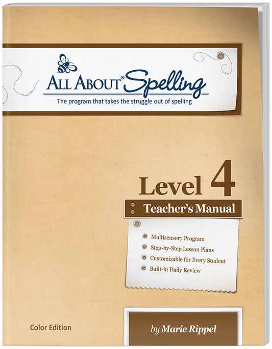 All About Spelling Level 4 Teacher's Edition