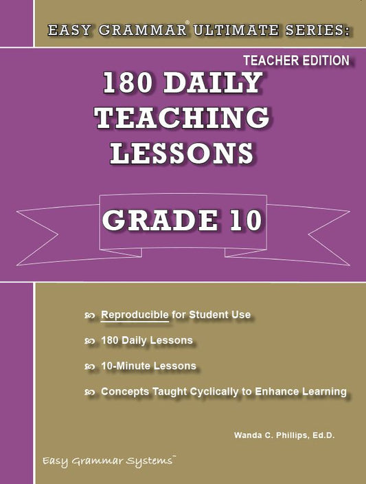 Easy Grammar Ultimate - Grade 10 - Teacher Guide