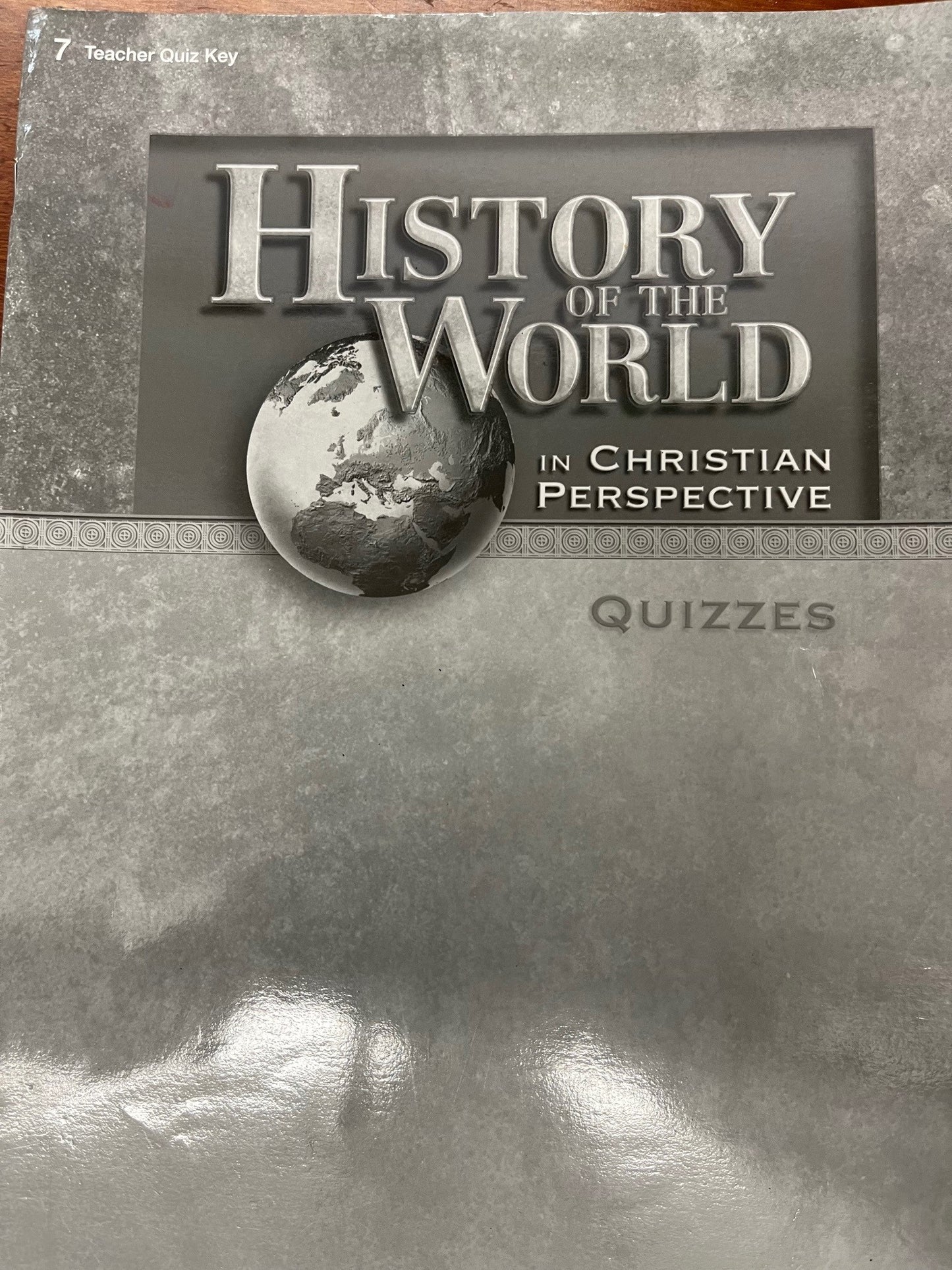 History of the World (3rd ed) - Quiz Key