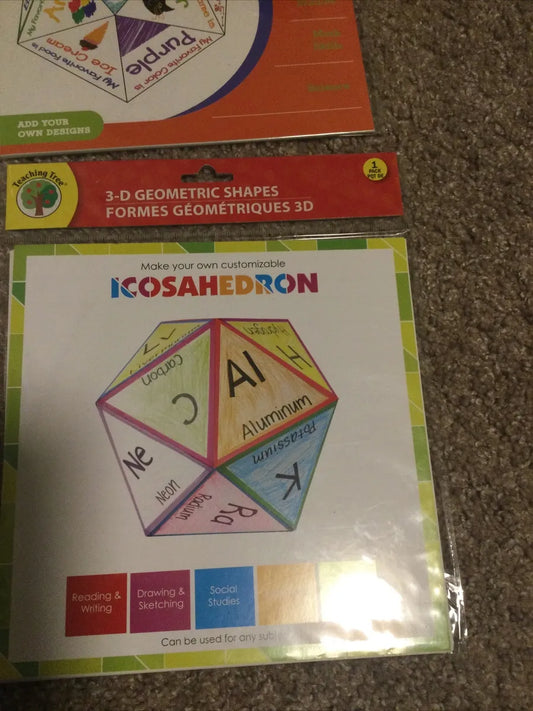 3D Geometric Shapes - Icosahedron