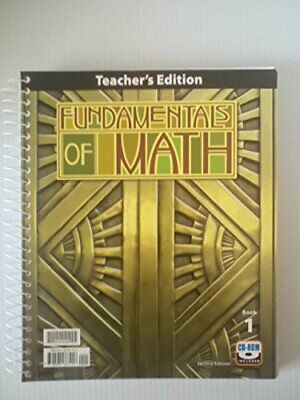 Fundamentals of Math (2nd ed) Teacher Edition