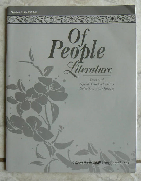 Of People - Test Key (4th ed)