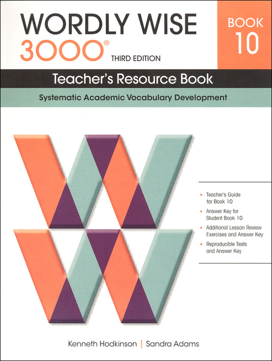 Wordly Wise 3000 Book 10 - Teachers Resource Book