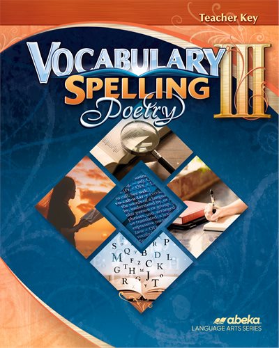 Vocabulary Spelling Poetry III - Teacher Key