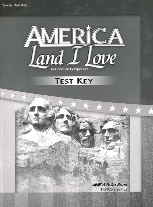 America Land I Love (3rd ed.) - Test Key