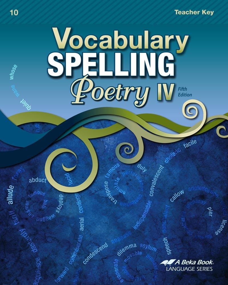 Vocabulary Spelling Poetry IV