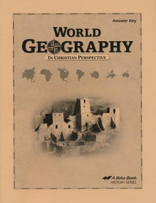 World Geography - Answer Key