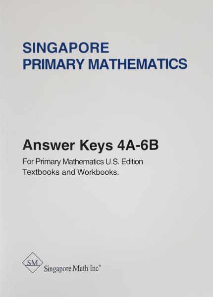 Primary Mathematics Answer keys Books 4A - 6B