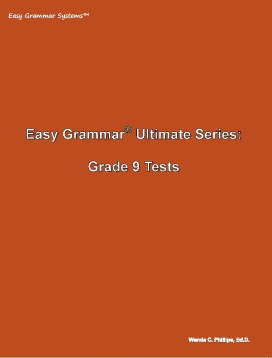Easy Grammar Ultimate Grade 9 - Tests