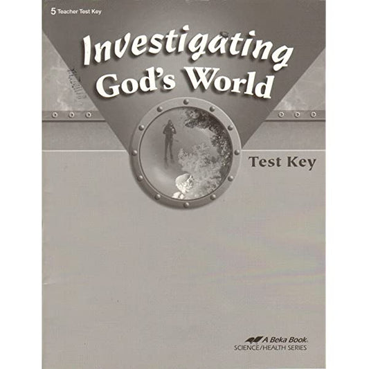 Investigating God's World - Test Key