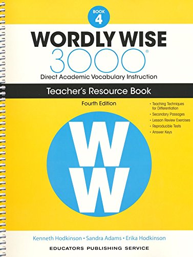 Wordly Wise 3000 book 4 - Teacher's Resource Book