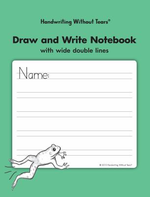 Draw and Write Notebook : With Wide Double Lines