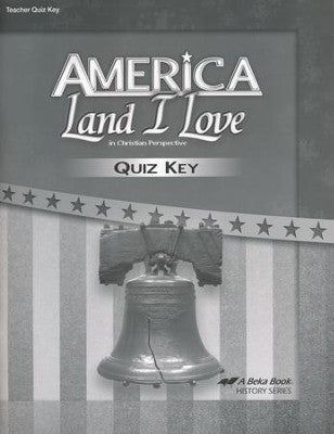America Land I Love - Quiz Key