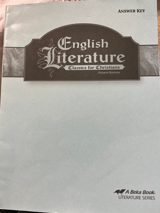 English Literature 4th Ed.  - Test Key