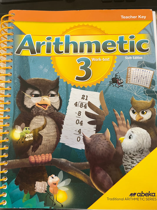 Arithmetic 3 (6th ed) - Teacher's Key