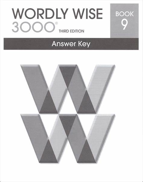 Wordly Wise 3000 Book 9 - Answer Key