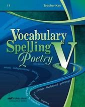 Vocabulary Spelling Poetry V - Student Book