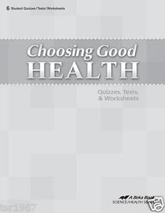 Choosing Good Health - Test/Quiz