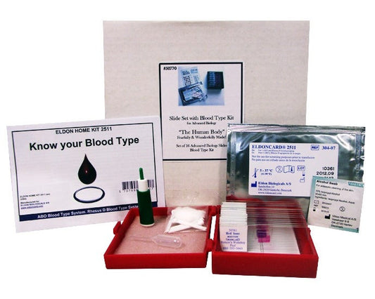 Slide Set with Blood Type Kit - for Advanced Biology