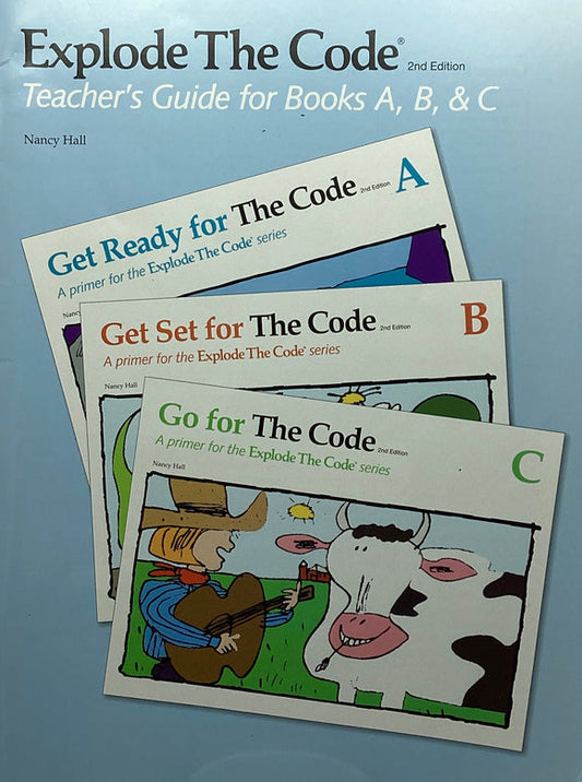 Explode the Code Teachers Guide for Books A, B and C