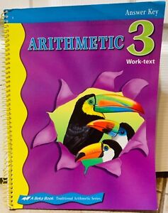 Arithmetic 3 - Work-text Answer Key