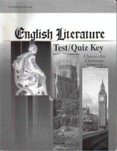 English Literature - Test/Key for Vol 5&6