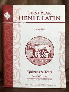 First Year Henle Latin Units III-V Quizzes & Tests
