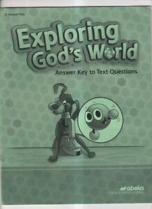 Exploring God's World 3 (5th ed) - Answer Key