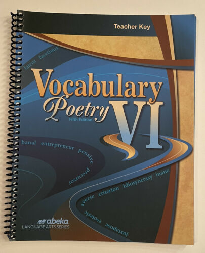 Vocabulary and Poetry VI - Teachers Key