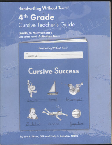 4th grade cursive Teacher's Guide
