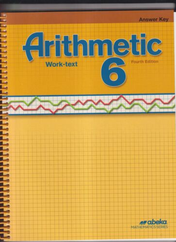 Arithmetic 6 (4th ed.) - Answer Key